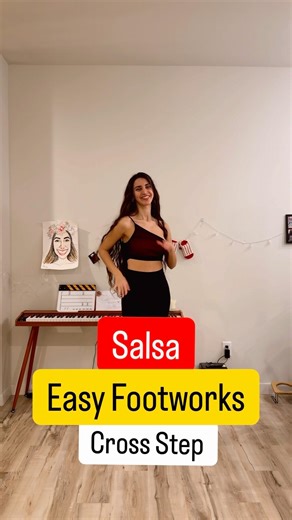 How to Do Salsa Footwork!? 3 simple cross steps #salsa #dancetutorial #footwork #salsafootwork