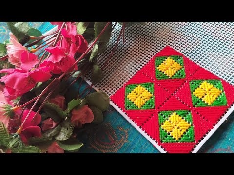 BEAUTIFUL AND SIMPLE PLASTIC CANVAS DESIGN IDEAS FOR BEGINNERS ll Woolen Craft #34