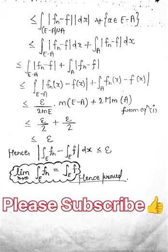 M.Sc.(math), Sem.-3rd,#V.Important Theorem# ||Lebesgue bounded Convergence theorem||