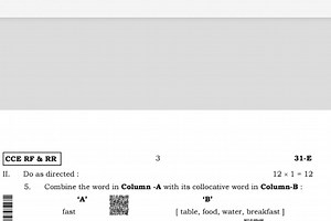 CCE RF \& RR31-EII. Do as directed :331−E12×1=12​5. Combin... | Filo