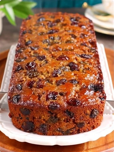 Classic Moist Fruit Cake Rich, Buttery Fruit Cake Infused with Warm...
