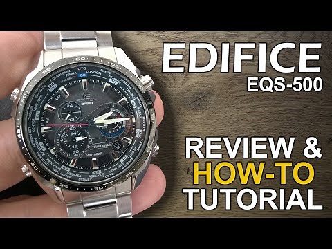 Casio Edifice EQS-500 - Watch review and Detailed How-To Tutorial on module 5123