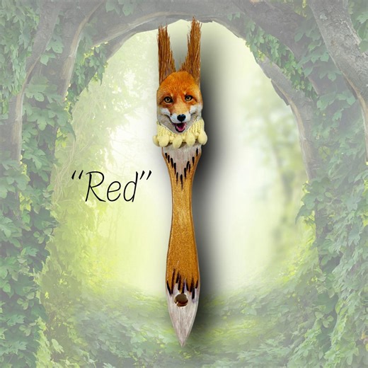 Whimsical Fox Art: Repurposed Paint Brush Animal Wall Decor - Etsy