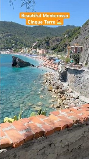 Discover the breathtaking beauty of Monterosso al Mare in Cinque Terre 🇮🇹✨#italy #fyp #travel