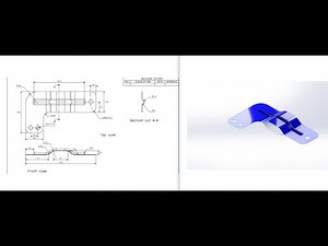 L-shape bracket in Solidworks #Surface #practice #3 #L-shape bracket