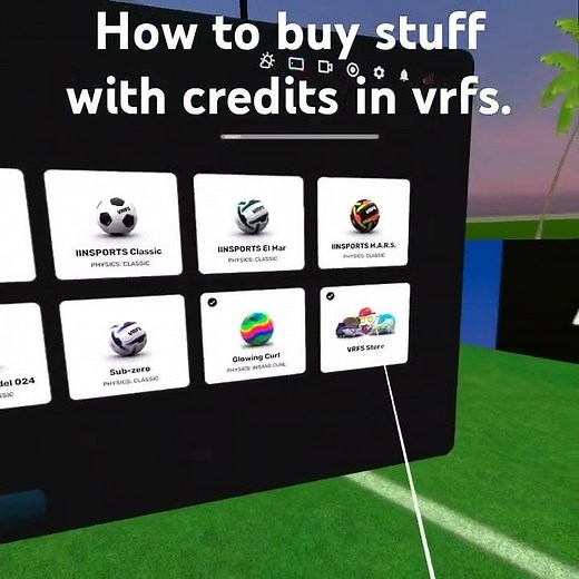 How to buy stuff with credits in vrfs. #vrfs