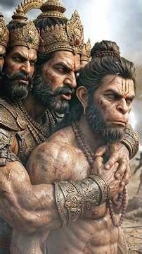 🚩ఆంజనేయస్వామి VS రావణాసురుడు ఎవరు గెలిచారు?😱 #hanuman #sriramanavami #hindu #telugu