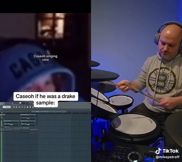 The Magic of Drake's Caseoh Sample | Strawberry Cheesecake Drums