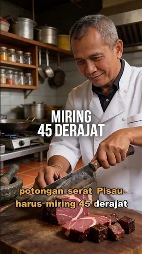 Recipe for tender beef rendang in 2 hours using warteg cutting technique #rendang #cookingrecipes...