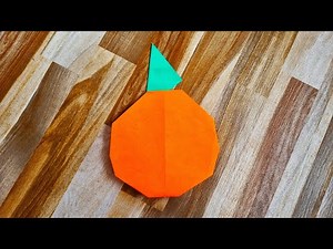 Origami Orange Fruit Easy Step by Step #1
