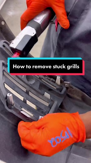 How to remove stuck grills #howto #bosyshop #autobody #automotive #medomechanic