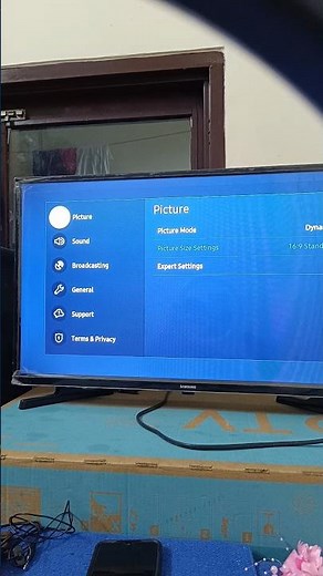 open setting menu in samsung smart tv #setting #samsungtv #shorts