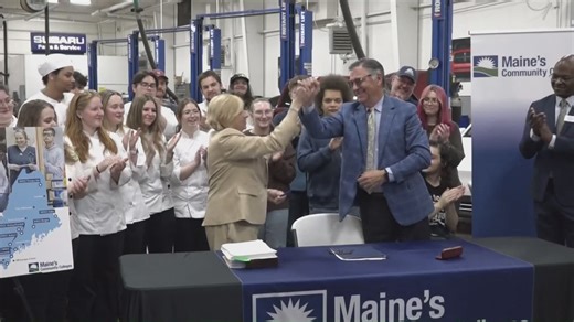 Gov. Mills paid a visit to Eastern Maine Community College in Bangor