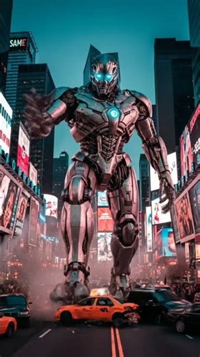 #The gaint robot is destroyed all cars#