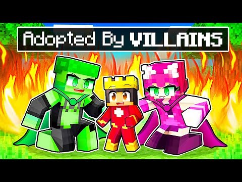 Adopted By SUPERVILLAINS In Minecraft!