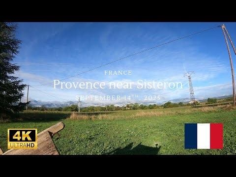 A Provençal Morning in the French Countryside near Sisteron 4k