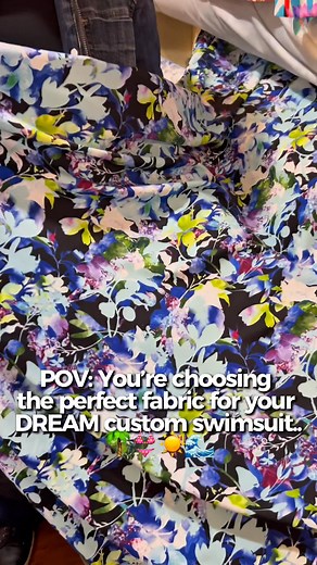 POV: You’re choosing the perfect fabric for your dream custom swimsuit ✨ One of the best parts of building a custom suit at Bra~vo is getting to hand-select your fabric. From bold prints to rich solids and everything in between, your suit starts with the material that feels the most you. Our fabric collection rotates often — some are limited, seasonal, or one-of-a-kind finds that may not be available again. If you spot a fabric in this video that speaks to you, text us and we’ll check availabili