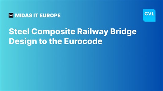 Steel composite bridge design to the Eurocode Civil NX