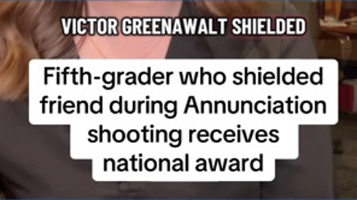 Fifth-grader who shielded classmate during Annunciation shooting receives national award