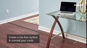 Legrand Wiremold Cord Cover, Ivory Cable Concealer Kit for Wall-Mounted TV, 15 ft Cord Management Channel to Hide Cables and Wires, CDI-5