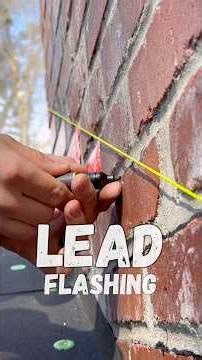 Lead Flashing on a Brick Chimney! #diy #tools #construction