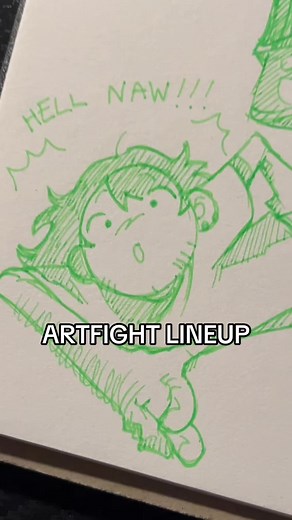 Oh you best believe im already prepared i do not PLAY about this #sketchbook #artfight #artfight2024 #oc #originalcharacter #ragecomdotorg