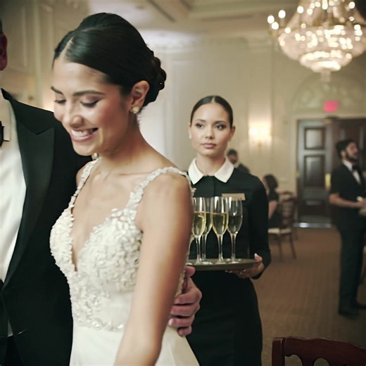 At my wedding reception, I laughed out loud when my ex-wife served drinks — 30 minutes later, a cruel truth was revealed, the room fell silent and my hands began to shake, my new bride dropped the Iy. The Hilton Hotel ballroom glowed with gold. White roses lined the aisle, jazz music played in the air, and crystal chimed like a bell. I—David Harris, 42—was standing in a suit next to Emily, my new “real” wife, basking in the sunshine of congratulations. I raised my glass, certain I had won the ga