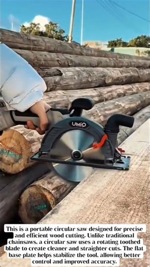 Portable Circular Saw in Action | Smart & Efficient Log Cutting