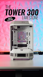 New color alert 📢Introducing a stony gray Limestone edition of the Tower 300 sold exclusively by Newegg! Not black, not quite white, but something in between - what do you think? Shop the Tower 300 Limestone here - https://amzn.to/4dW2lVJ #thermaltake #thetower300 #pccase #custompc #pcbuilding | Thermaltake North America