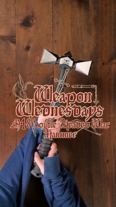 14K views · 585 reactions | Happy Weapon Wednesday! Today we've got the M48 Double-Headed War Hammer from United Cutlery. This fully functional war hammer is a modern, tactical take on a classic weapon design. Any weapons you want to see featured? Leave a comment below! --- #medievalcollectibles #weaponwendsday #battleready #fullyfunctional #historical #medieval #warhammer #unitedcutlery #fantasty #tactical | Medieval Collectibles | Facebook