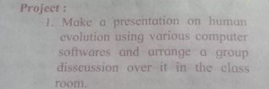 Project :Make a presentation on human evolution using various ... | Filo