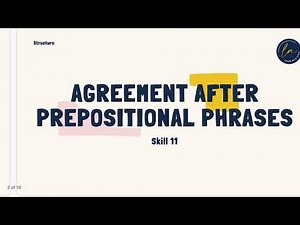 Skill 11 - Prepositional Phrase | TOEFL Structure bagi Pemula