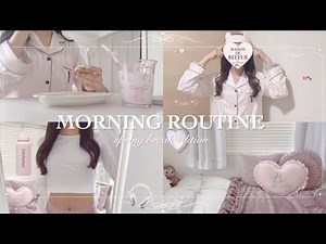 productive morning routine♡̷̷⸝⋆🎀spring break edition: healthy breakfast, Pilates , skincare, grwm