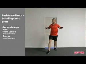 Resistance Band Chest Press (standing)