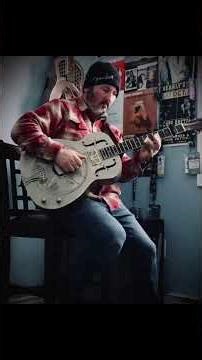 Slide guitar on resonator #acousticguitar #guitar #fingerstyleguitar #slideguitar #bluesguitar