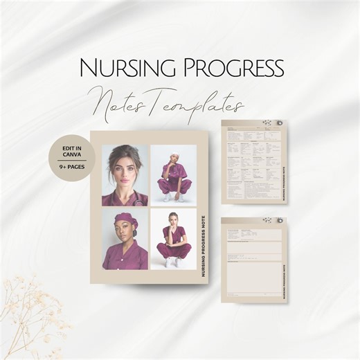 Nurse Progress Note Templates, Editable Nursing Business Folder Forms Pre-made RN LVN Form Template Professional Health Progressing Protocol - Etsy UK