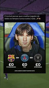 Messi career transfer costs Fc Barcelona , Inter Miami cf , PSG - Paris Saint-Germain #खेल #खेले