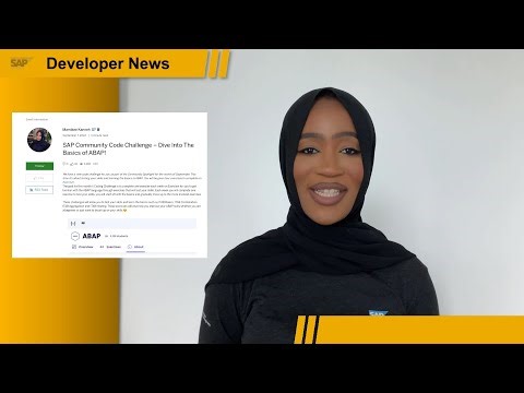 SAP Developer News September 8th, 2022