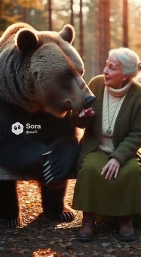 Granny & Her Bear: “Be a Voice, Not an Echo” 💛🐻 (#ai )