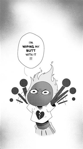 Poopy butthole!! #comics #toilet #toiletpaper #humor #funny #maybe #beef #argument #animation #art