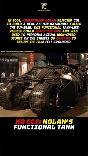 No CGI: Nolan’s Functional Tank