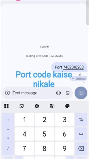 porting code kaise nikale