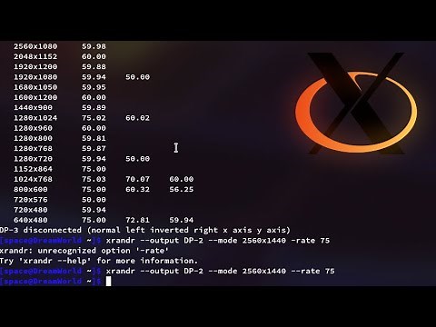 Change refresh rate through terminal on Linux with xrandr