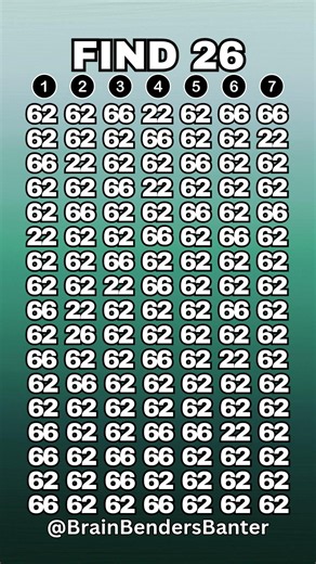 Test Your COGNITIVE Brain Skills With This FAST Number Game! #shorts
