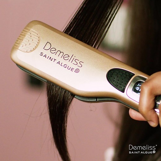 Le lisseur vapeur Demeliss TITANIUM est ultra efficace sur tous les types de cheveux ! 💫 | Demeliss par Saint Algue