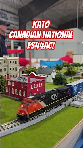 N Scale Kato Canadian National ES44AC Freight Train & Town!