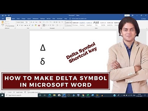 how to make delta symbol in word | how to make delta symbol on keyboard