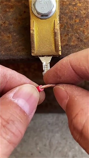 Smart Electrical Hack: How to Crimp Wire Terminals Like a Pro! #trendingshorts
