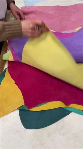 Pig Suede Pastel & Vibrant Colors