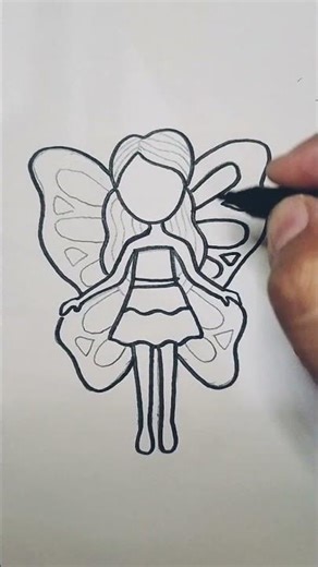 How to draw a fairy| Fairy Drawing #drawing #fairydrawing #fairytales #stepbystep #drawingtutorial